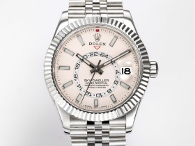 高仿錶粉色盤(pán)勞力士Rolex Sky-Dweller 天行者